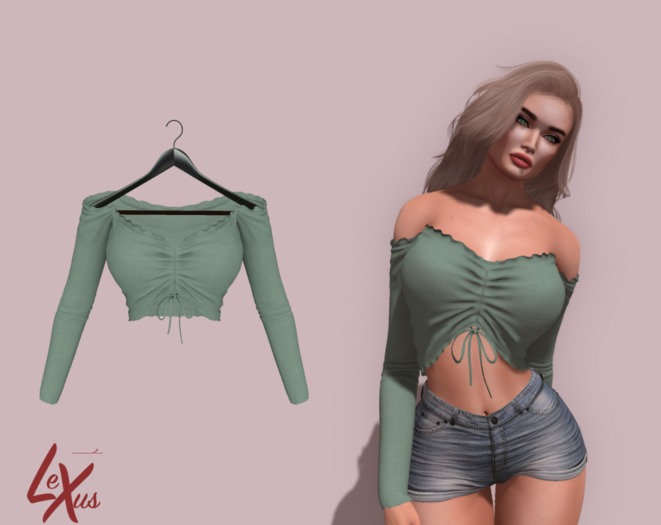 Lexus - amira - top - pastel green
