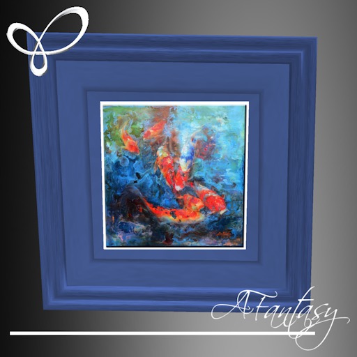 Afantasy Framed Koi Fish Modern Art