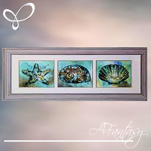 Afantasy Framed Beach House Art 1