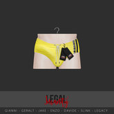 Legal Insanity - Alan briefs yellow/black