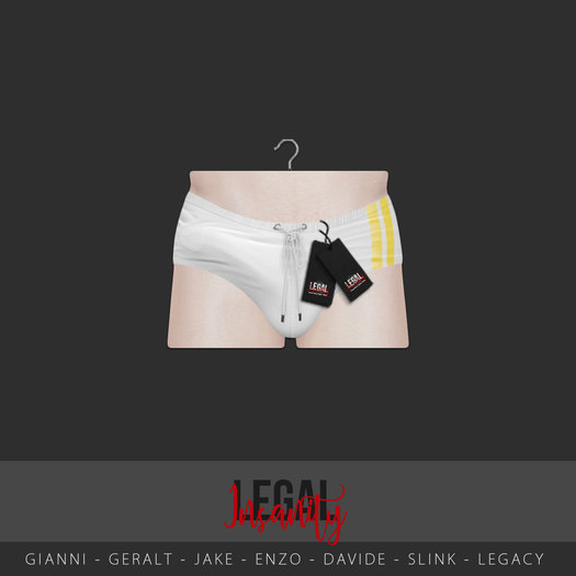 Legal Insanity - Alan briefs white/yellow