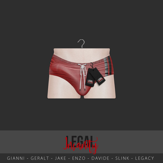 Legal Insanity - Alan briefs red/black