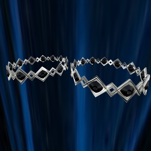 TWIN THIGHband * SILVER ONYX