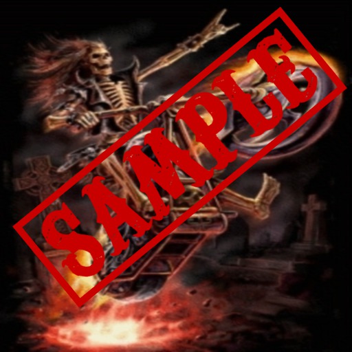 skeleton biker poster