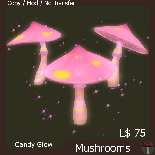 Candy Glow Mushrooms