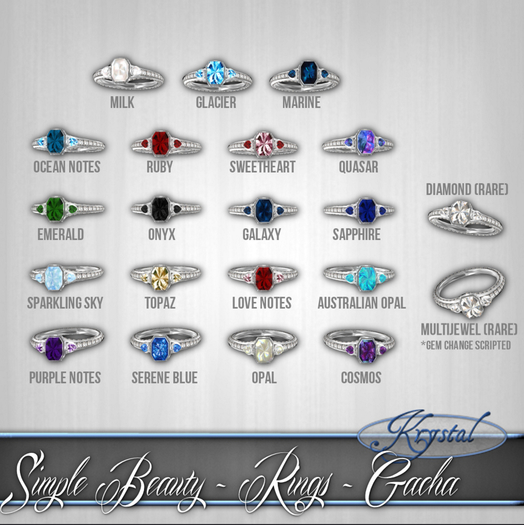 Second Life Marketplace Simple Beauty Ring (Sapphire)