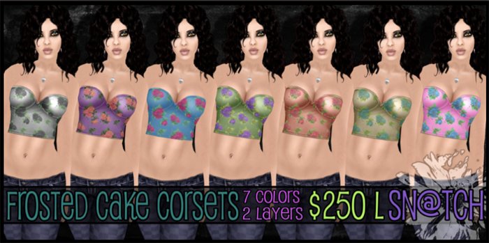 :::Sn@tch Frosted Cake Corsets:::