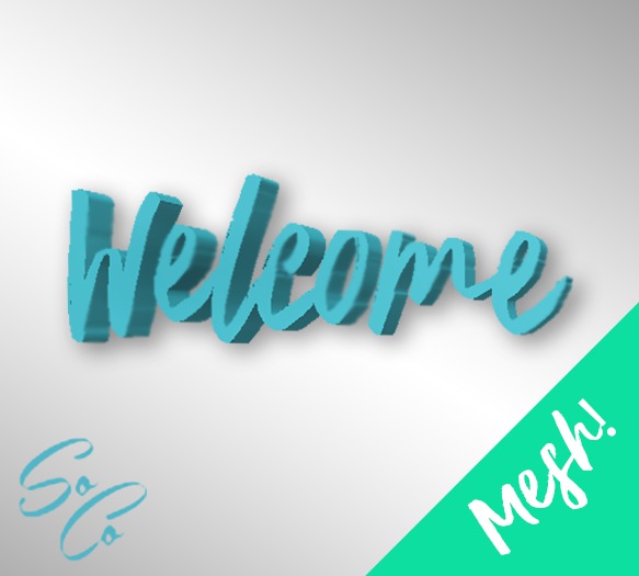 [SoCo] Welcome Home Decor Sign