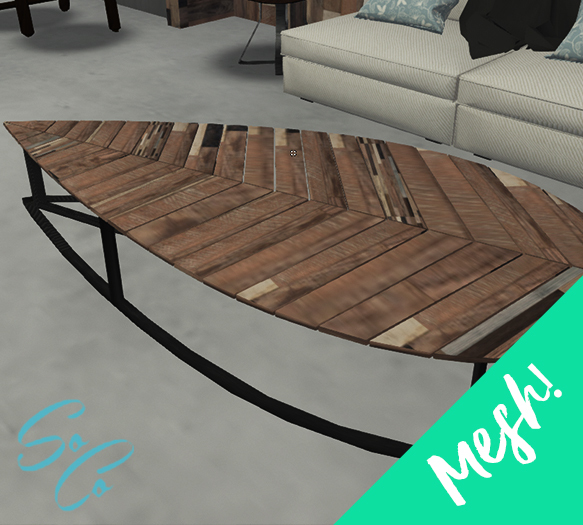 [SoCo] Wood Leaf Coffee Table