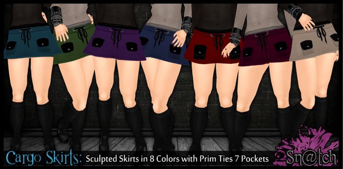 :::Sn@tch Cargo Skirts:::