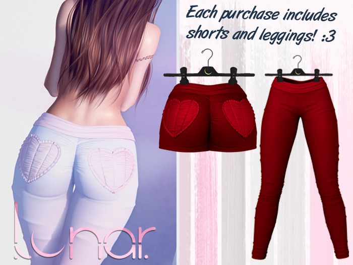 Lunar - Nini Shorts & Leggings - Crimson Red