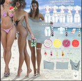 #17 *Vanilla Bae* {Beach Bae} Flip Flops - M - Pattern 5