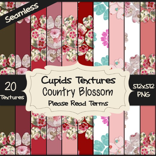 *Cupids Textures * 20 COUNTRY BLOSSOM
