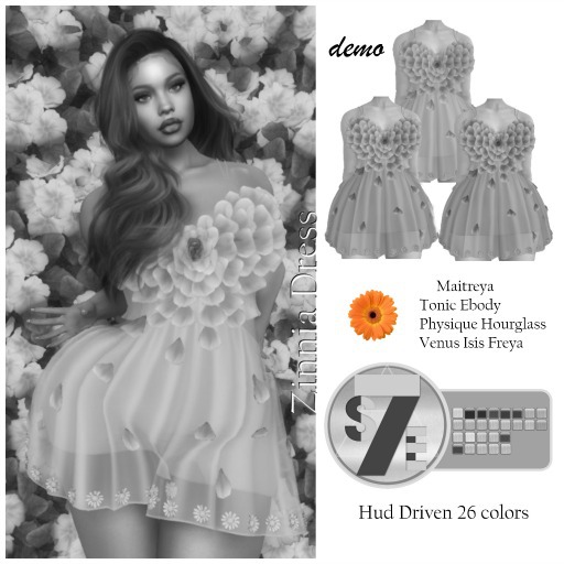 [Demo]Sevyn East Zinnia Dress 