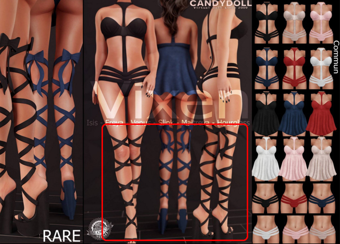 _CandyDoll_ Maya Shoes - Slink Physique - RARE