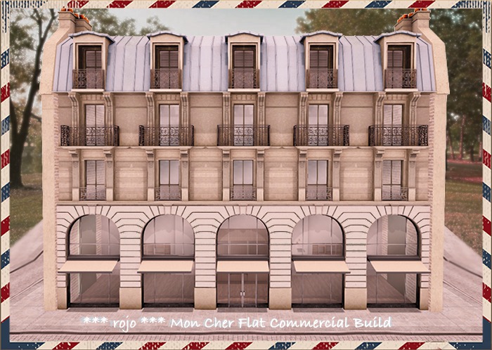 *** rojo *** Mon Cher Flat Commercial Building SET