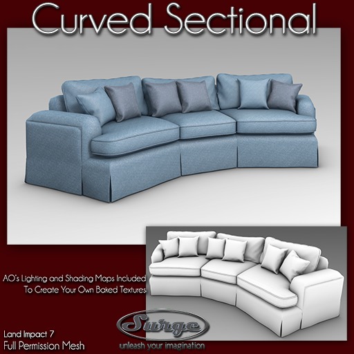 (Surge) Curved Sofa
