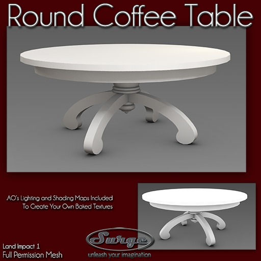 Round Coffee Table - Full Perm Mesh