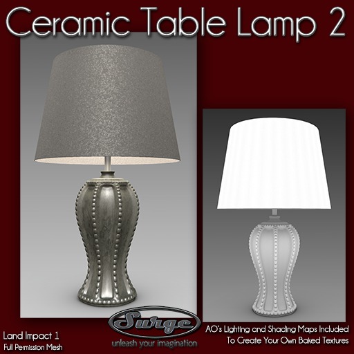(Surge) Ceramic Table Lamp 2
