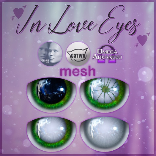 -bus- In Love Eyes **GREEN #1** {Genus-Catwa-Mesh-Omega}