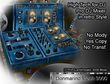 3056 Donmarino Mesh DJ Mixer Retro Blue Box1