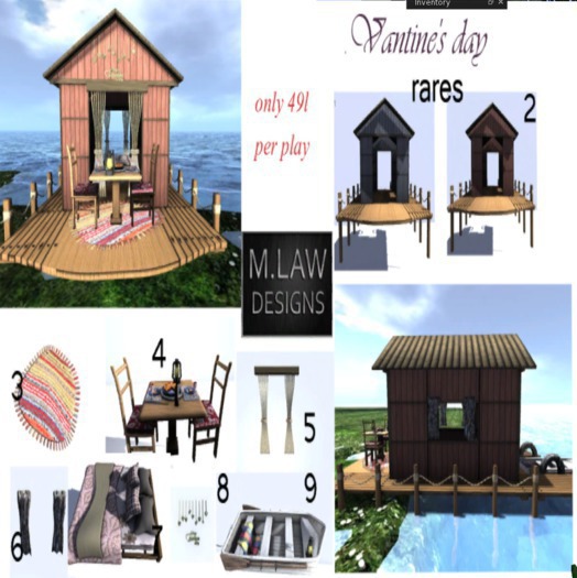 .:M.LAW:. Vantine's day deck blue RARE