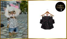 *DB* DINKIES OFF SHOULDER BLOUSE black