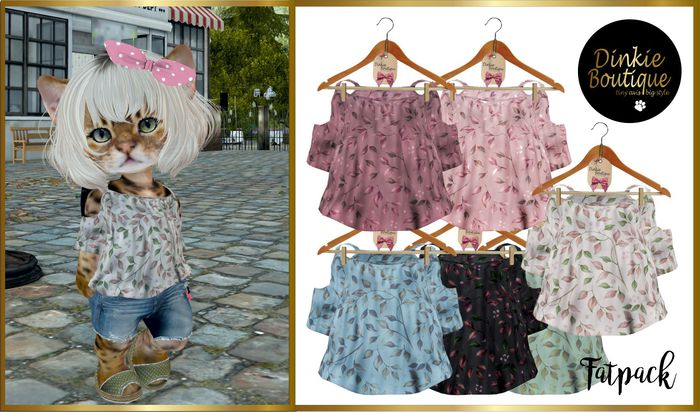 *DB* DINKIES OFF SHOULDER BLOUSE *fatpack*