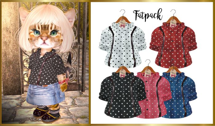 *DB* DINKIES MOCA BLOUSE *FATPACK