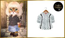 *DB* DINKIES MOCA BLOUSE * white