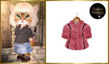 *DB* DINKIES MOCA BLOUSE * coral