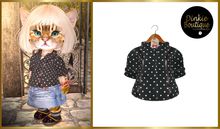 *DB* DINKIES MOCA BLOUSE* black