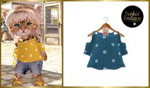 *DB* DINKIES MIA BLOUSE * sea
