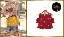 *DB* DINKIES MIA BLOUSE * red