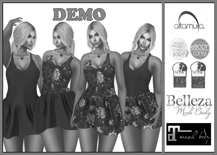 Demo / Red dress with flowers