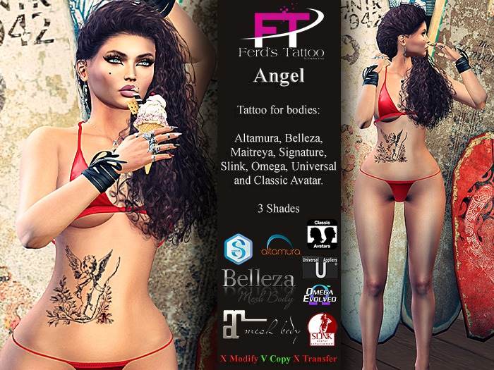 Ferd's Tattoo - Angel (BOX) (wear)