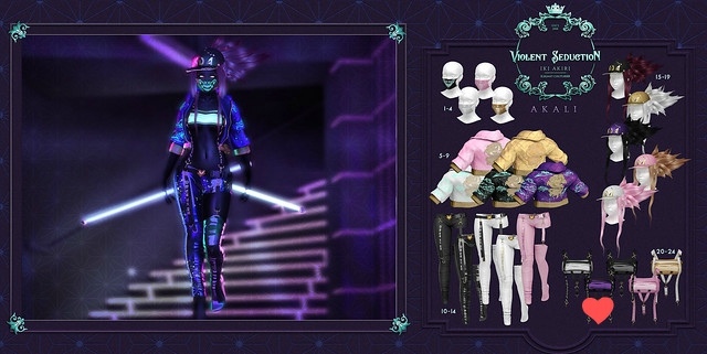 Violent Seduction - Akali Top (Purple)
