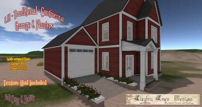 LH - Traditional - Continental  Garage & Planters(Box)