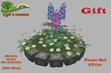 Lady's Garden - Flower Bed 4 Prim (Gift)