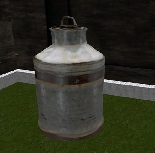 Rutic old milk can