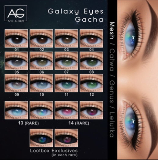 AG. Galaxy Eyes Gacha - Catwa - 02