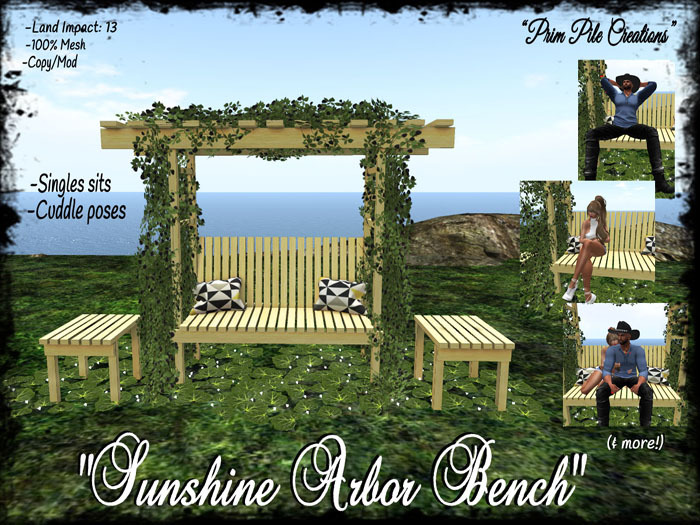 ~PPC~ Sunshine Arbor Bench