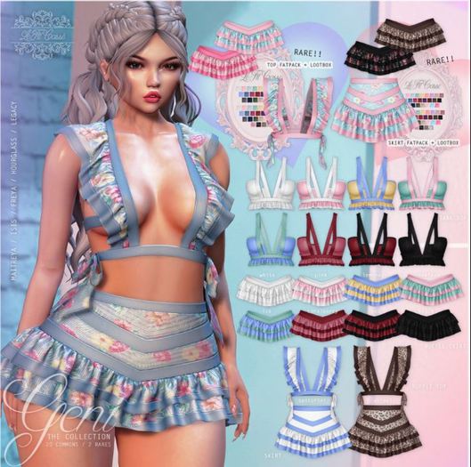 {le fil casse} Geni Ruffle Skirt Maitreya Lemonade