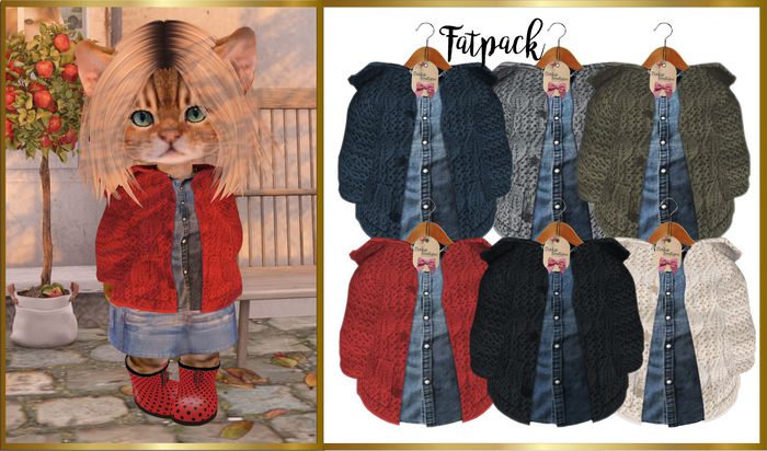 *DB* DINKIES HOODED CARDIGAN *FATPACK
