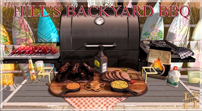 HILL~ Backyard BBQ Tray
