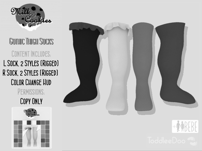 [M&C] Gothic Thigh Socks DEMO