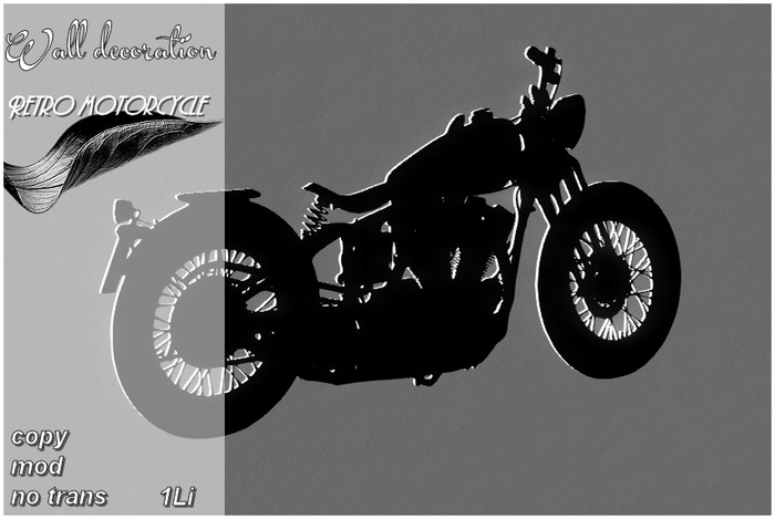 Retro bike  wall decoration