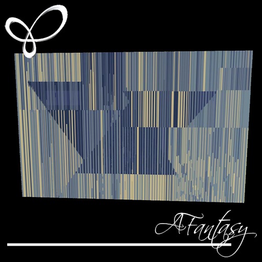 Afantasy Blues Geometric Area Rug