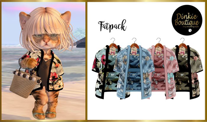 *DB* DINKIES SHORT SLEEVES KIMONO* Fatpack