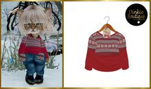 DB DINKIES CHRISTMAS SWEATER red